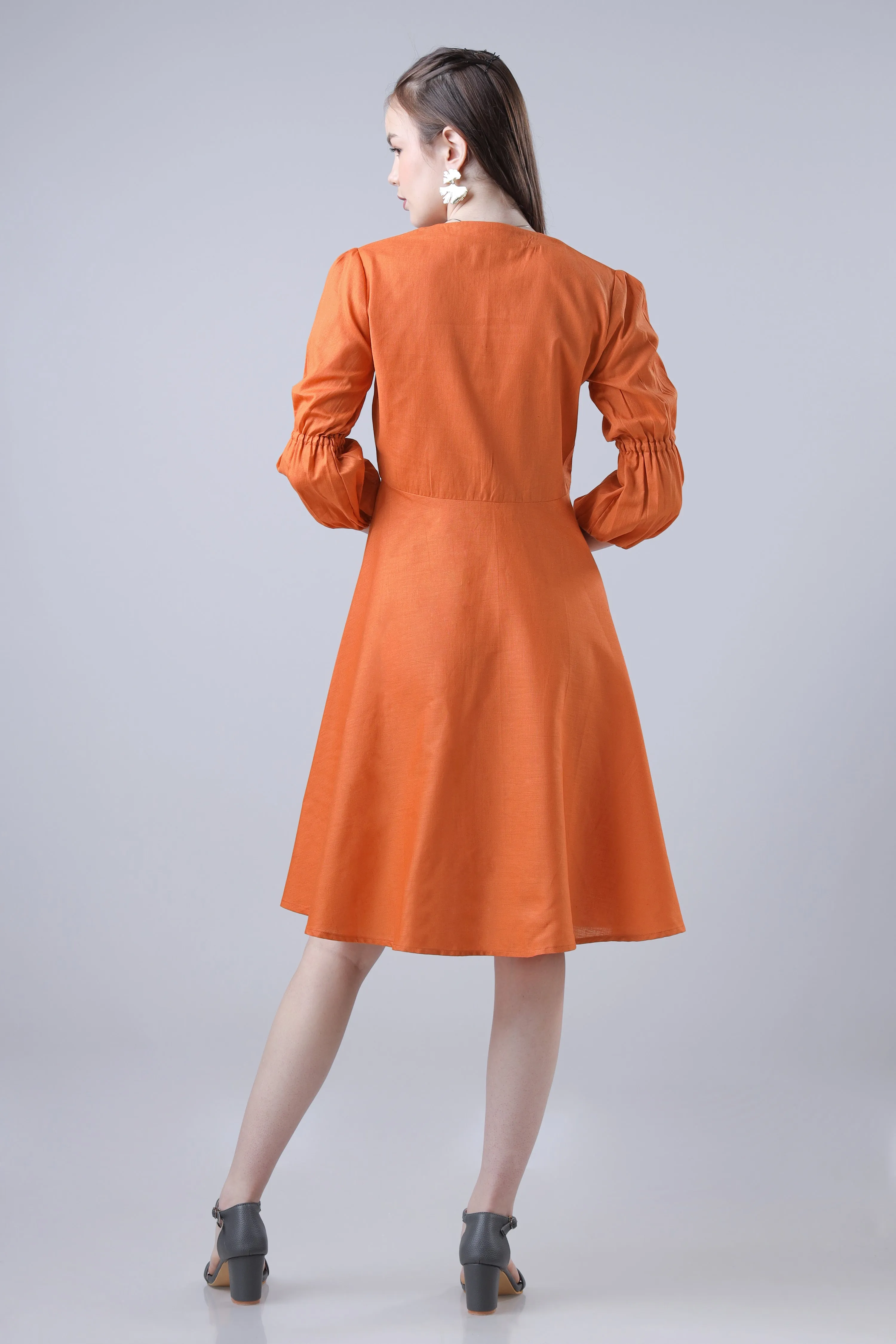 Women Solid Fit & Flared Melodic Dress