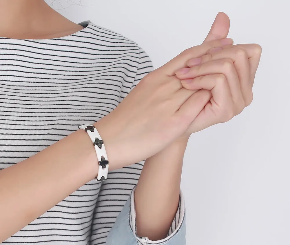 Women's Fashion Black and White Bracelet