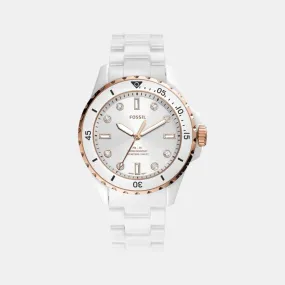 Women's White Analog Ceramic Watch CE1107