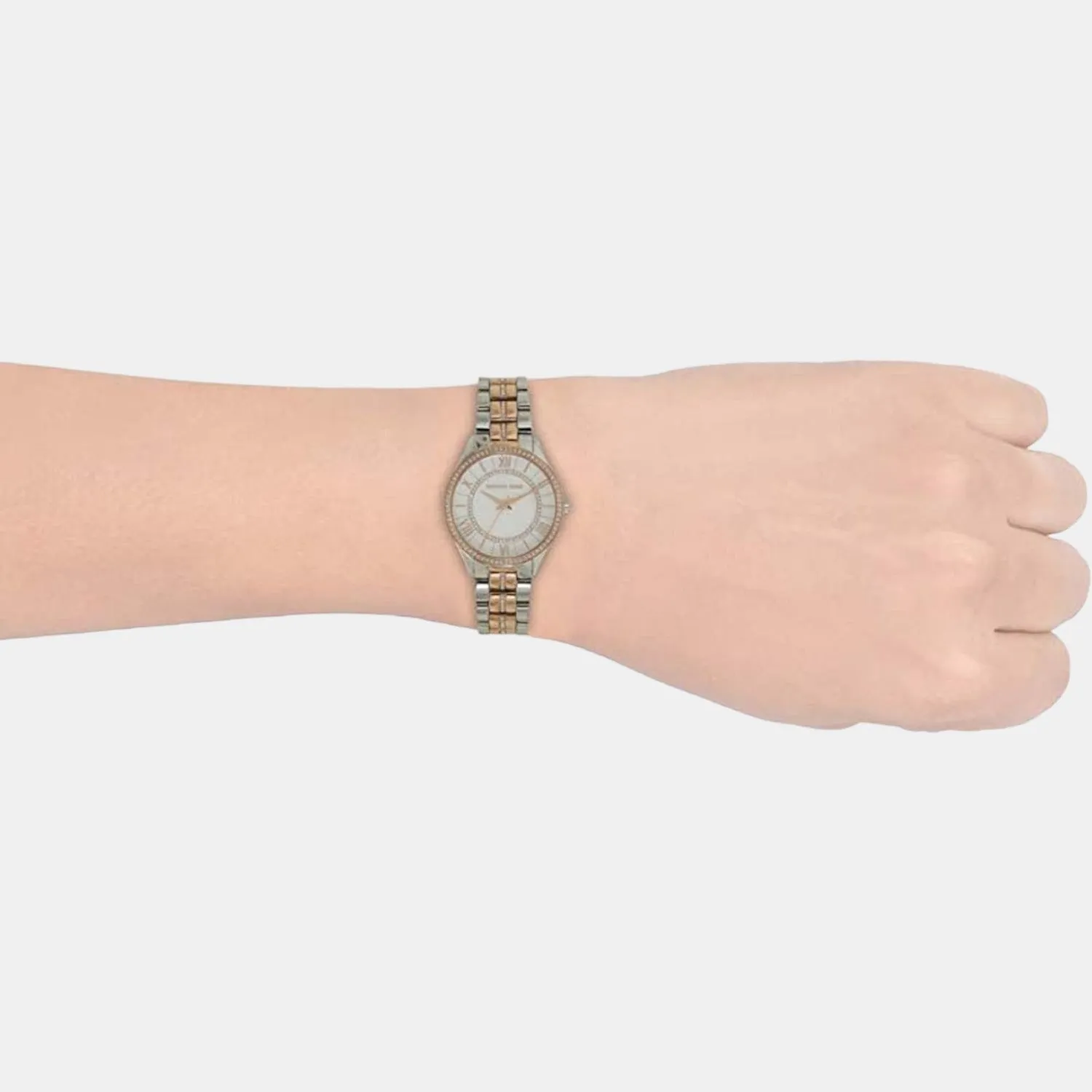 Women's White Analog Stainless Steel Watch MK3979