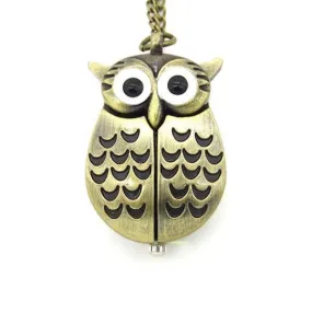 Zojie Pendant Watch - Owl, Gold